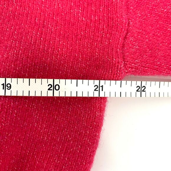 LOFT front knot wool blend mock neck pink sweater, size M NWT - Picture 7 of 11